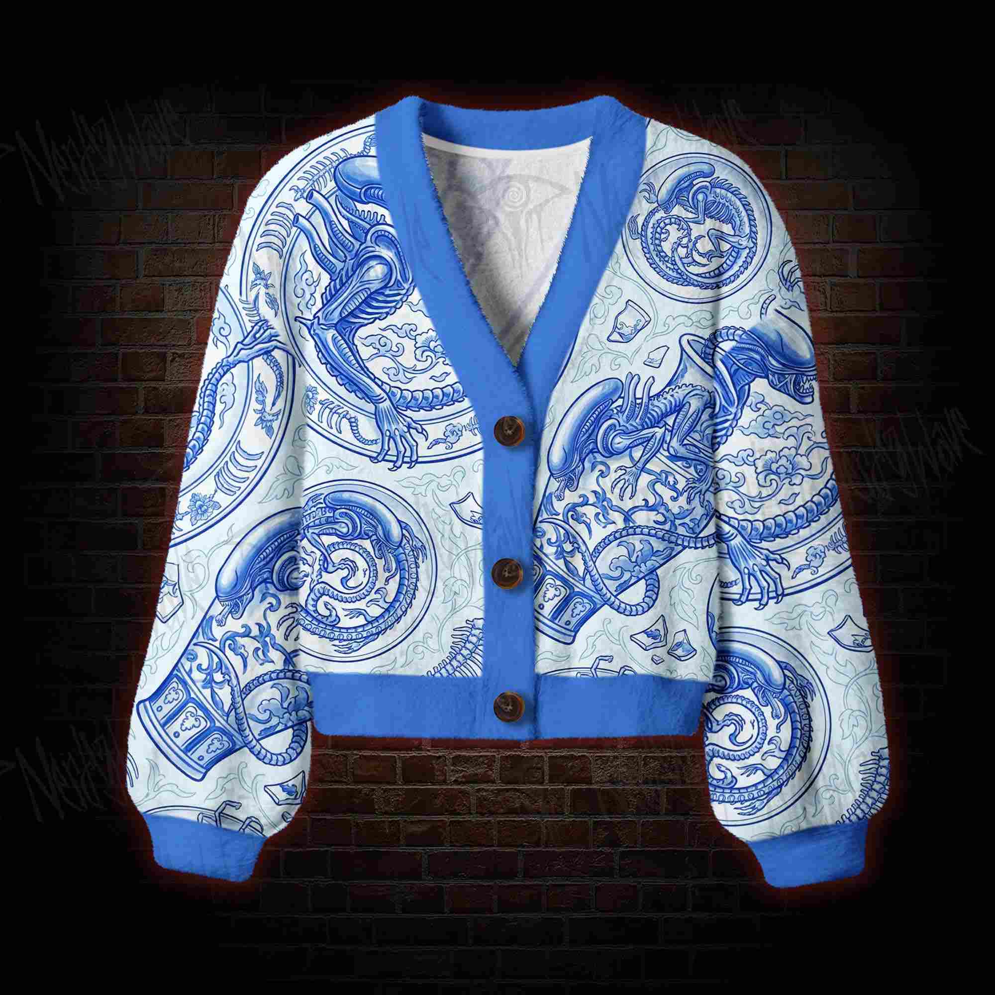 Porcelain Alien Women's Cardigan Sweater