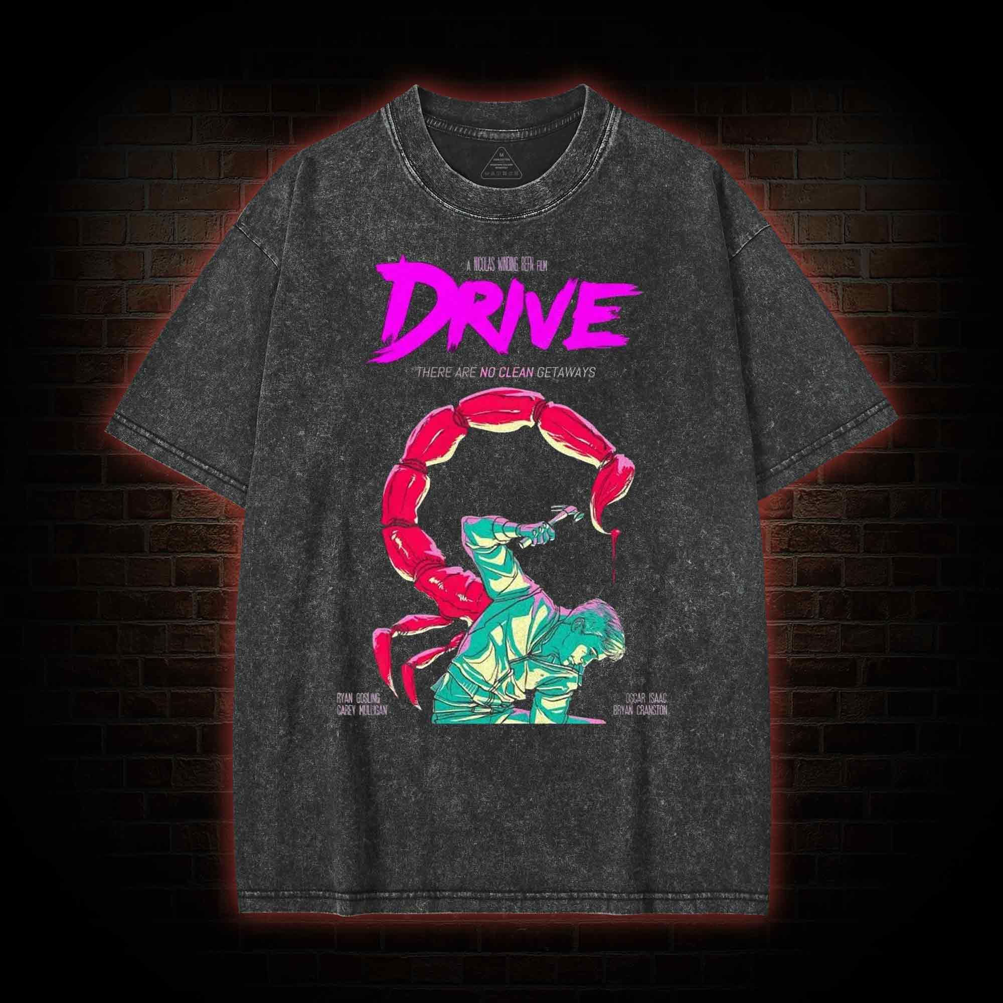 There are No Clean Getaways Washed T-shirt