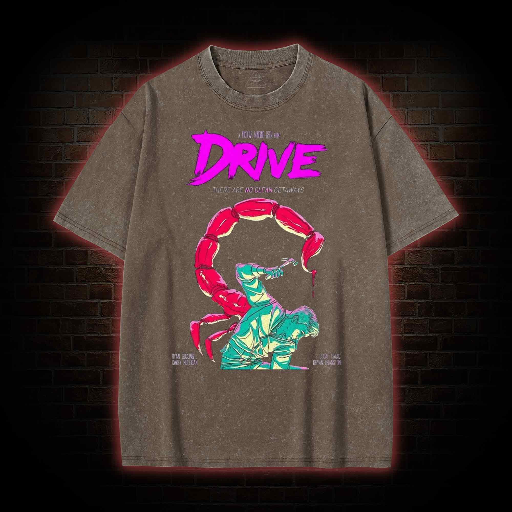 There are No Clean Getaways Washed T-shirt