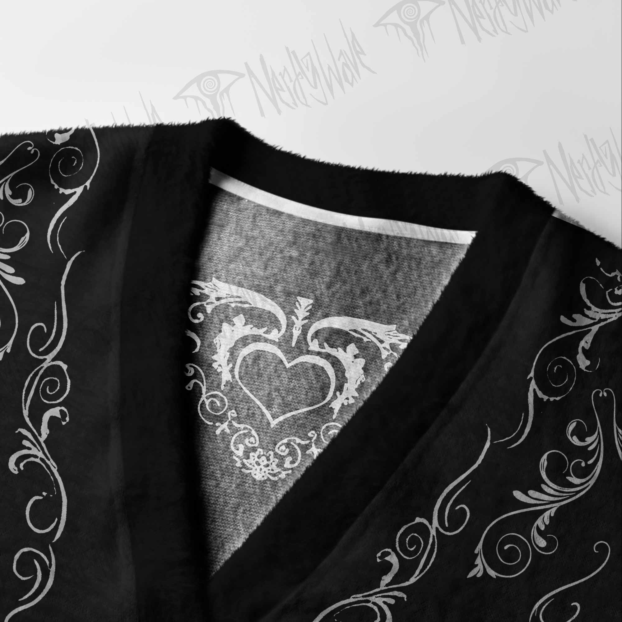 Gothic Bone Filigree Cardigan Sweater