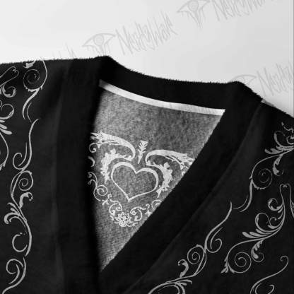 Gothic Bone Filigree Cardigan Sweater