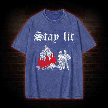 Stay Lit Washed T-shirt