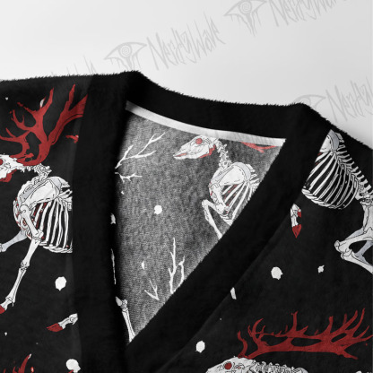 Dead Deer Walking Cardigan Sweater