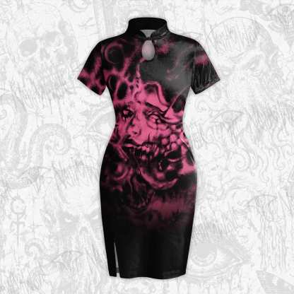 Fragmented Soul Velvet Mini Dress