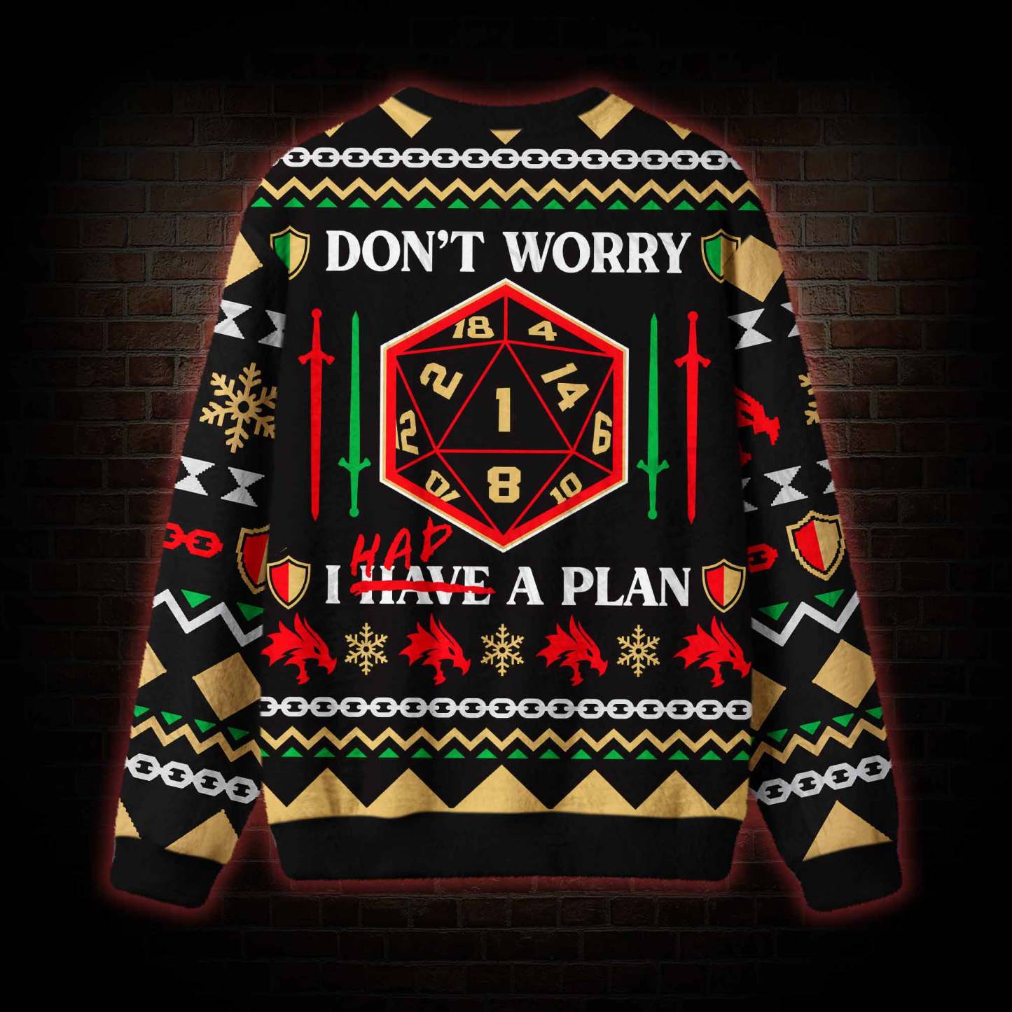 Don't Worry I Had a Plan Ugly Sweatshirts