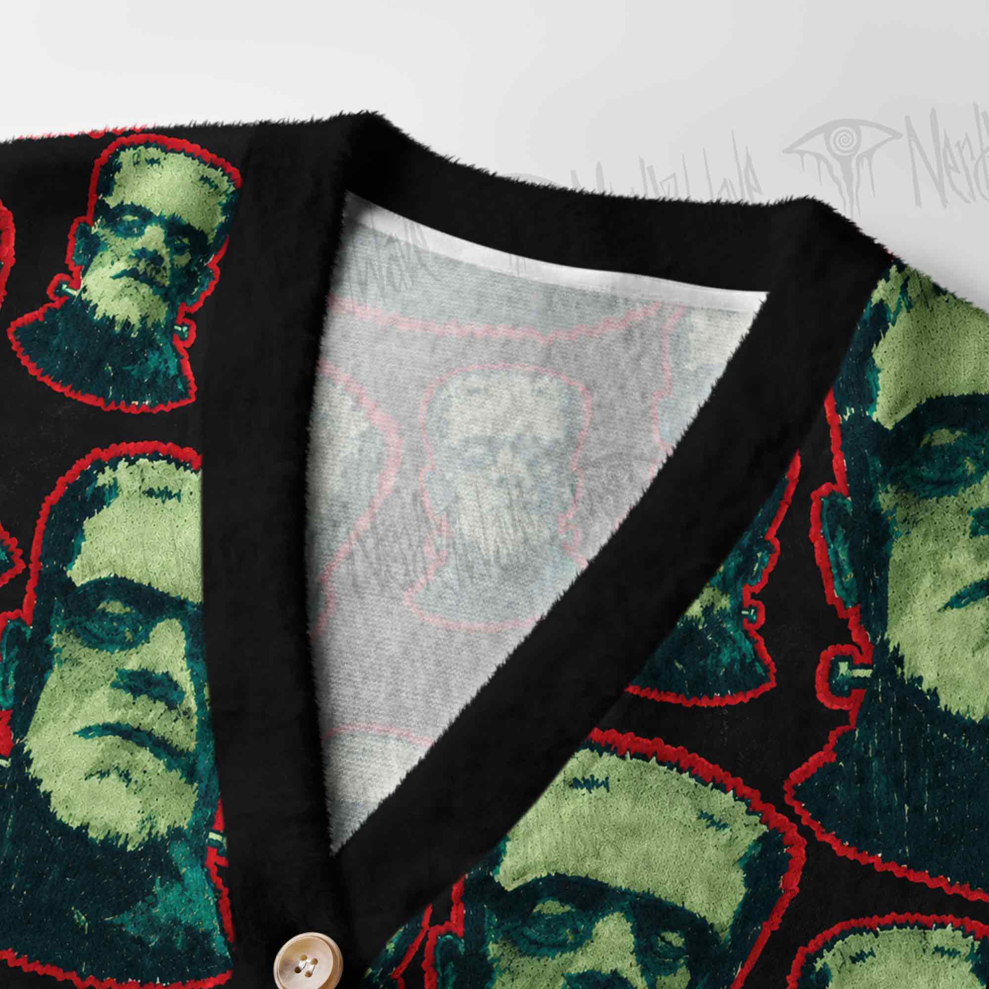 Vintage Frankenstein Women's Cardigan Sweater