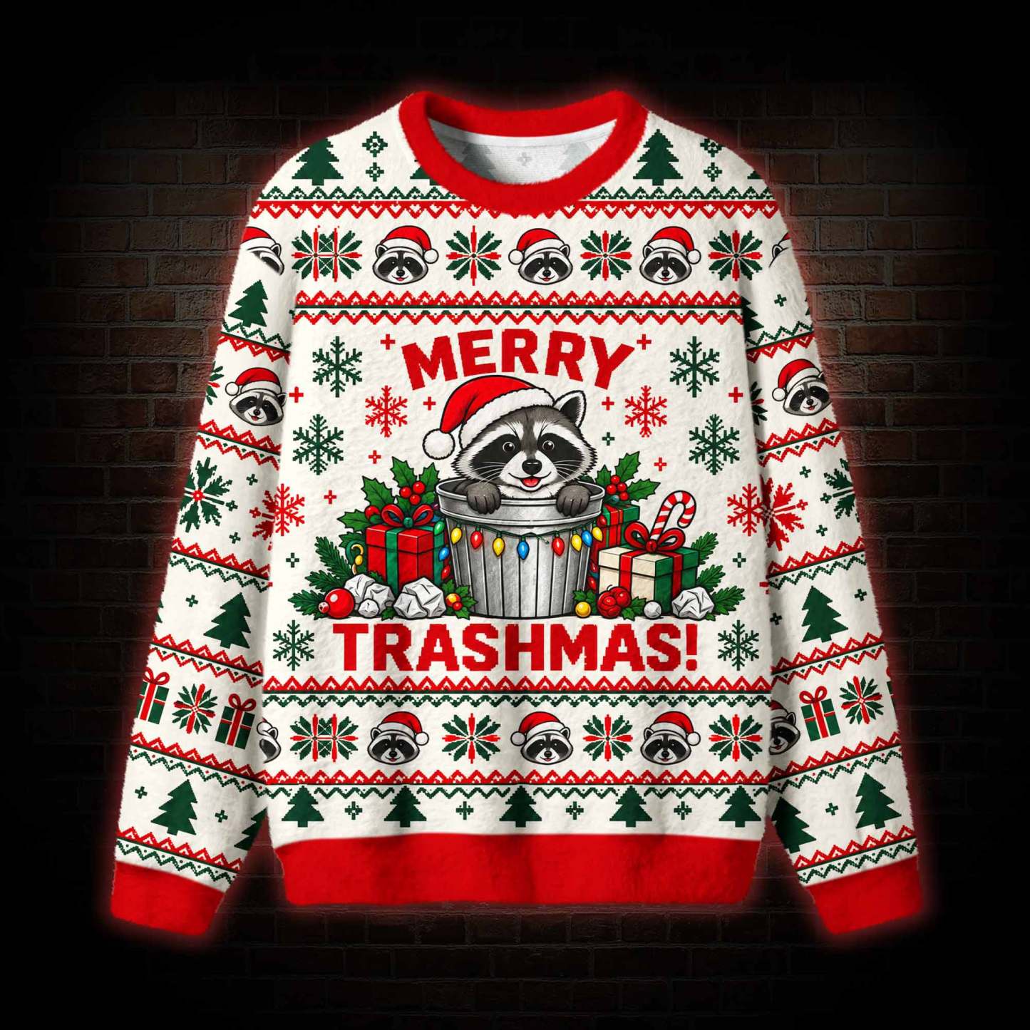Merry Trashmas Ugly Sweatshirts