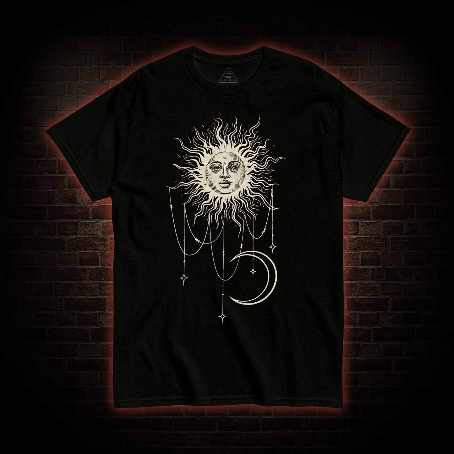 Vintage Celestial Sun and Moon T-shirt