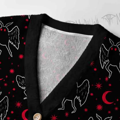 Mothman Night Women's Cardigan Sweater