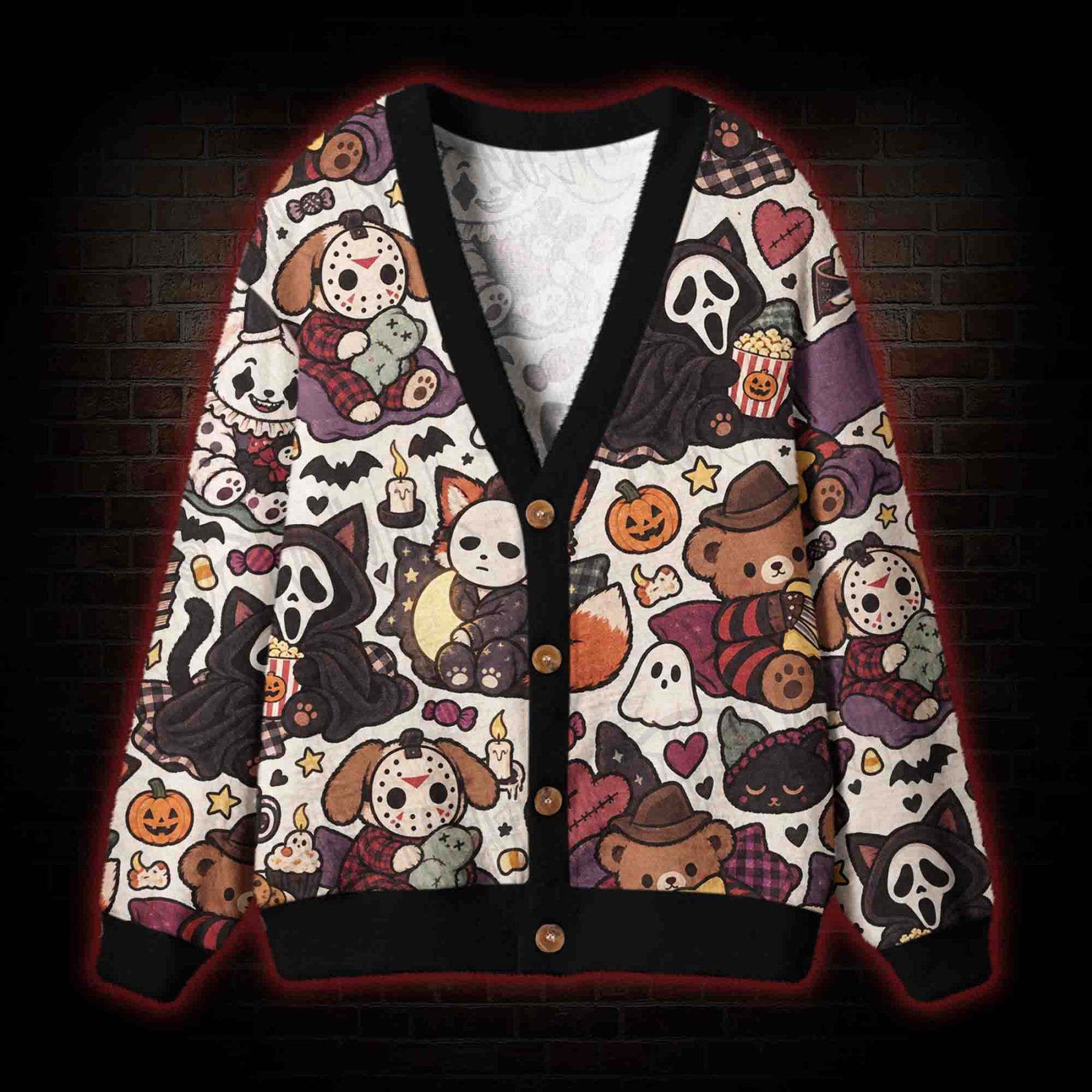 Kawaii Slasher Club Cardigan Sweater