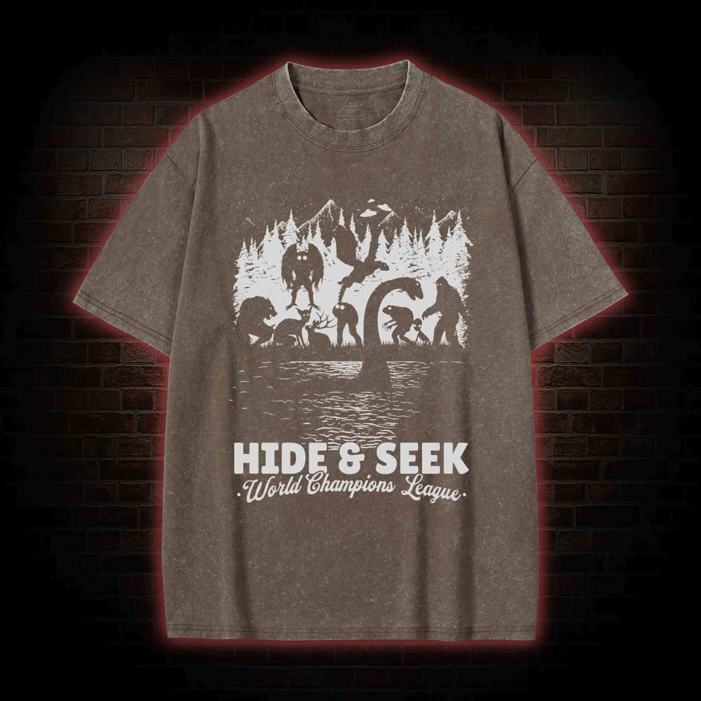  Hide & Seek World Champion League Washed T-shirt