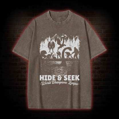  Hide & Seek World Champion League Washed T-shirt