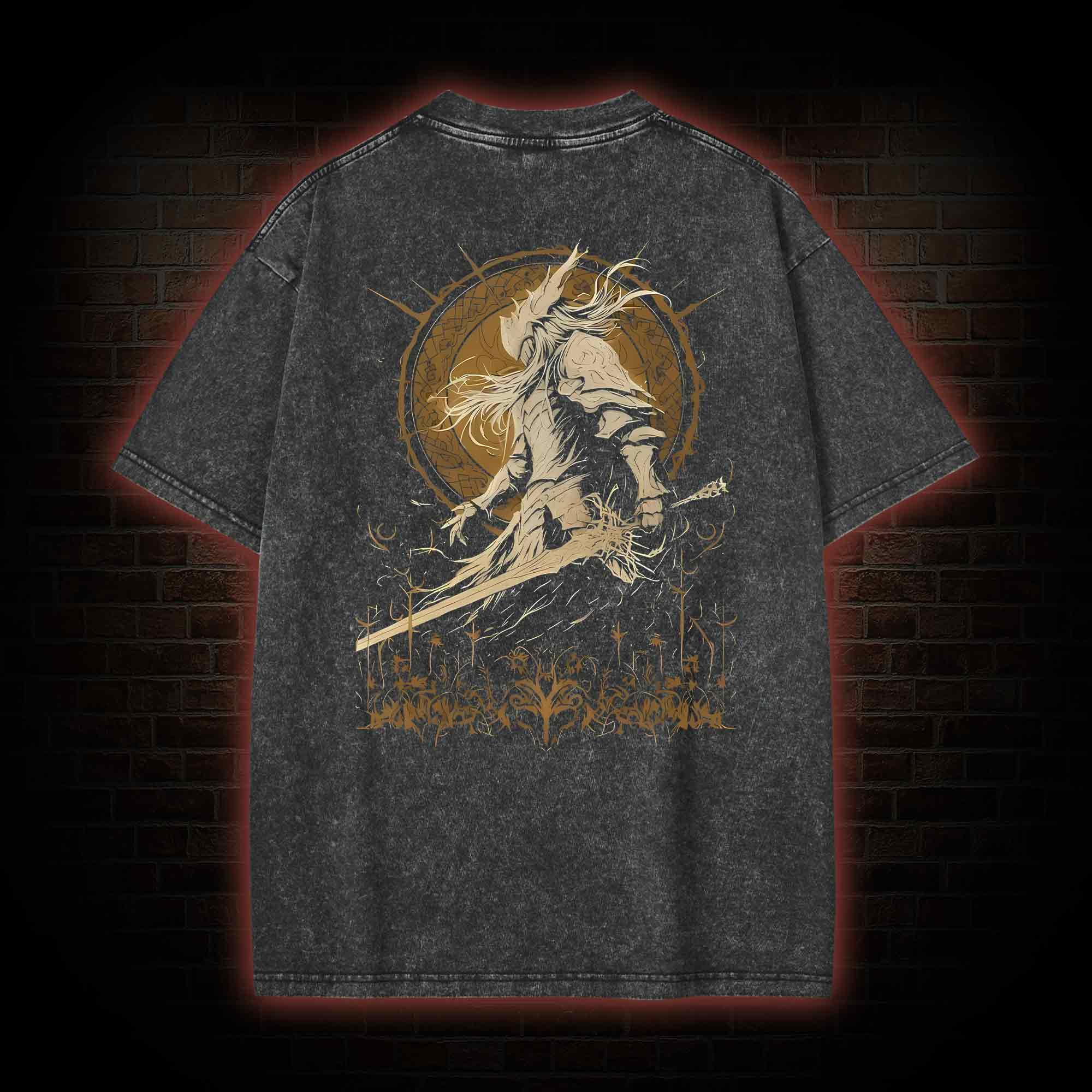 Not Rot Front Back Washed T-shirt