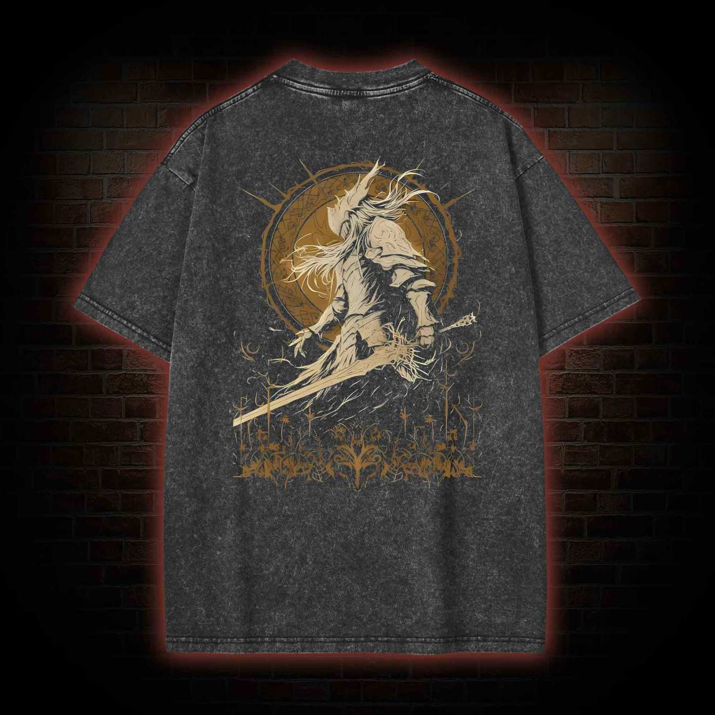 Not Rot Front Back Washed T-shirt