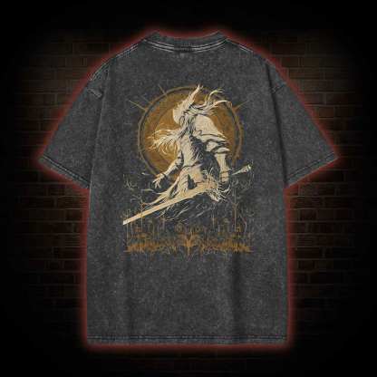 Not Rot Front Back Washed T-shirt