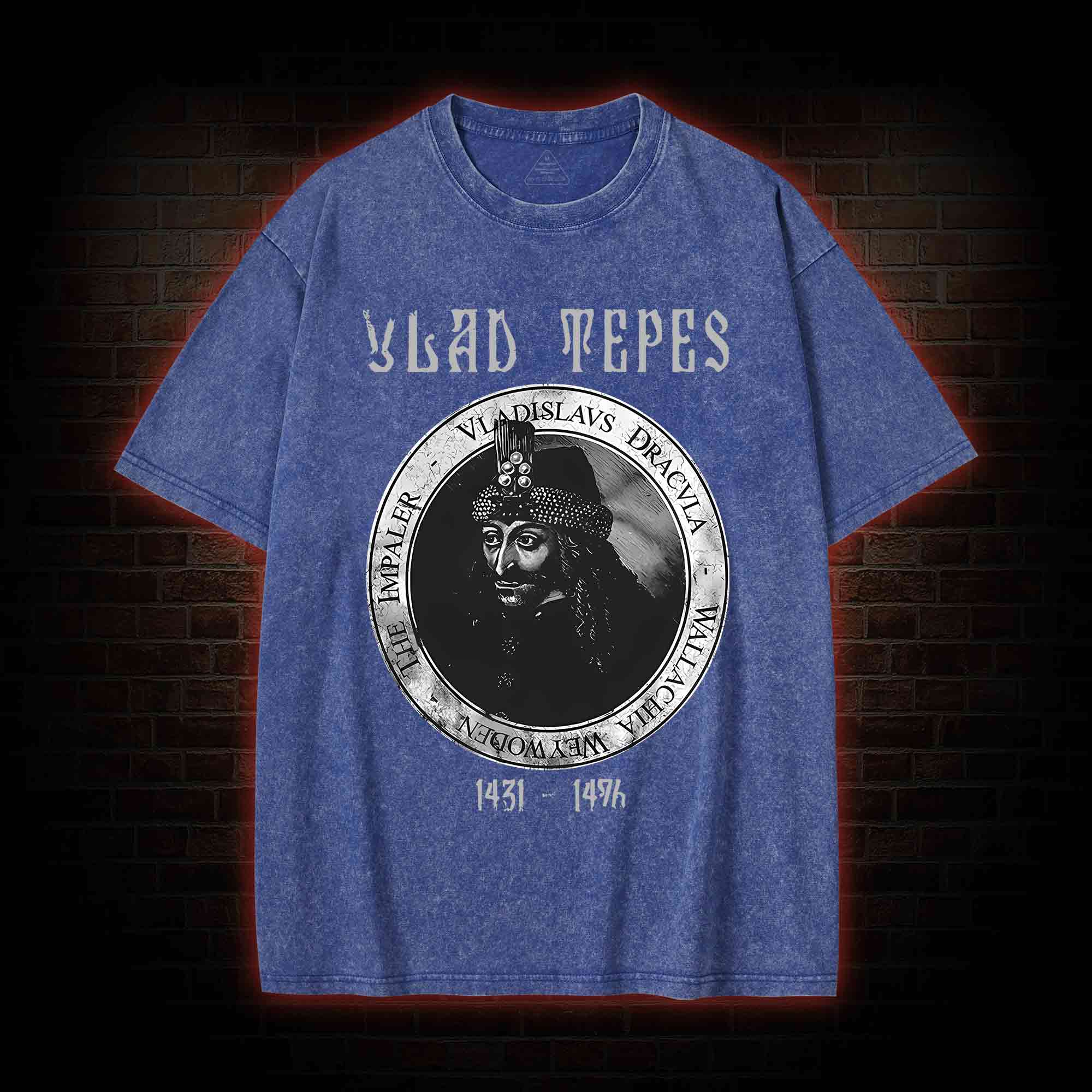 Vlad Dracula Gothic Washed T-shirt