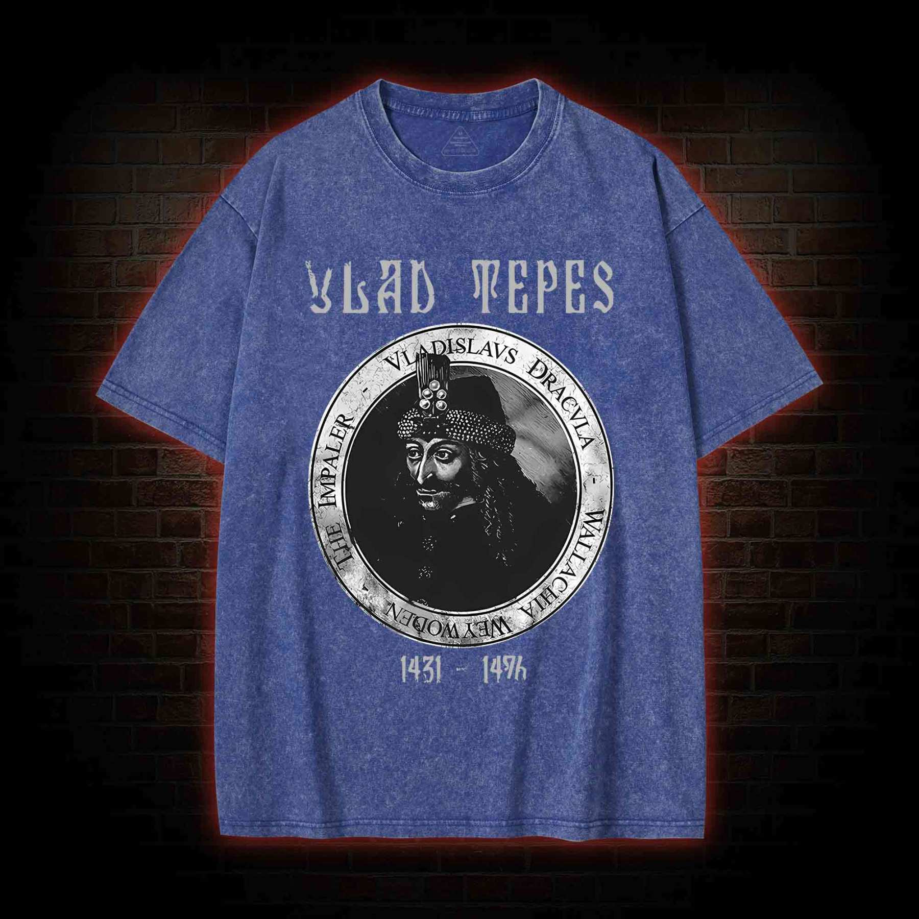 Vlad Dracula Gothic Washed T-shirt