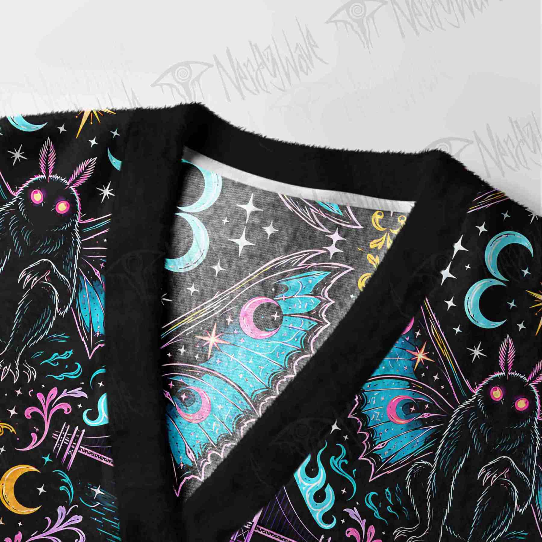 Neon Moth Signal Cardigan Sweater