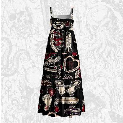 Not Okay Wide Straps Maxi Dress