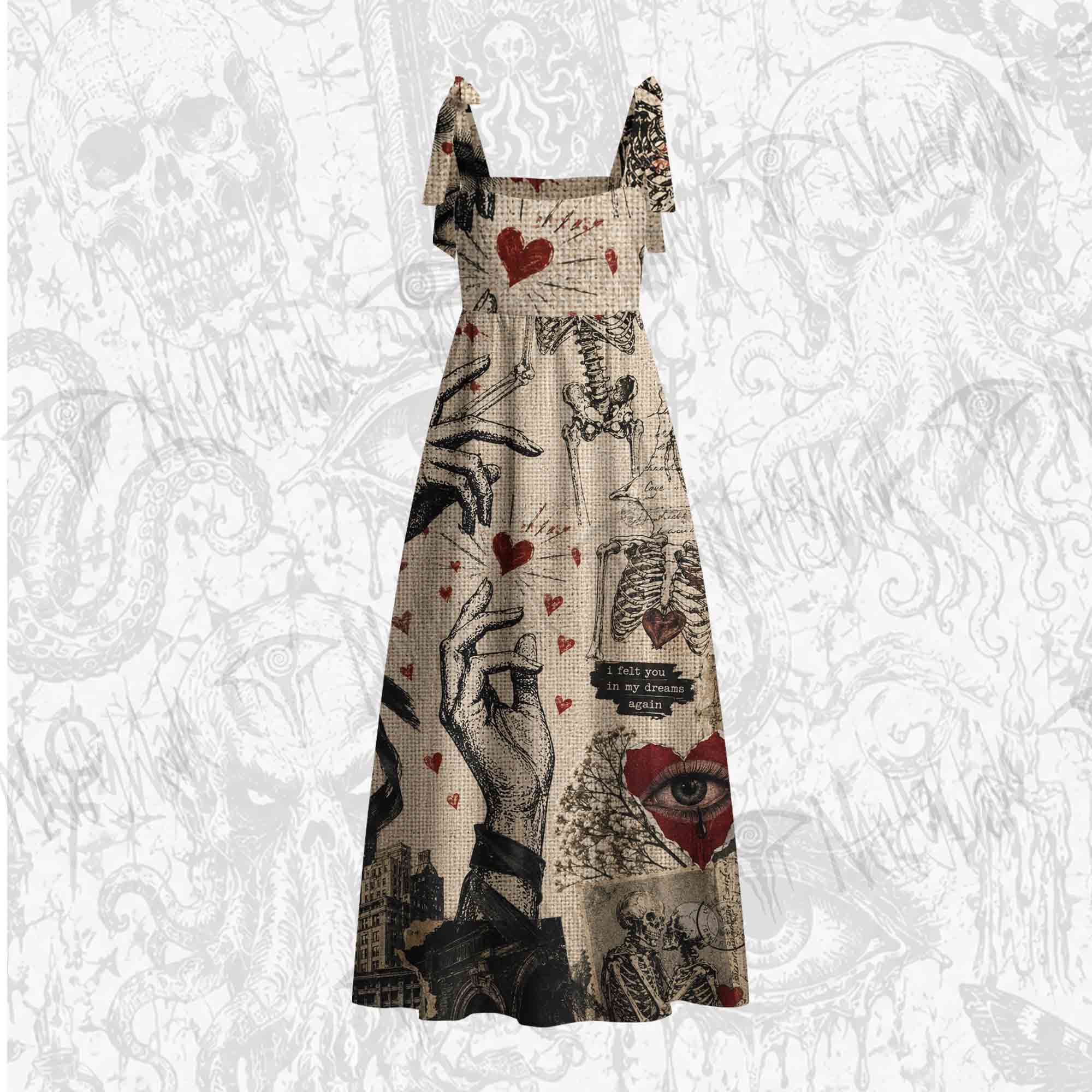Tragedy Tie Shoulder Maxi Dress