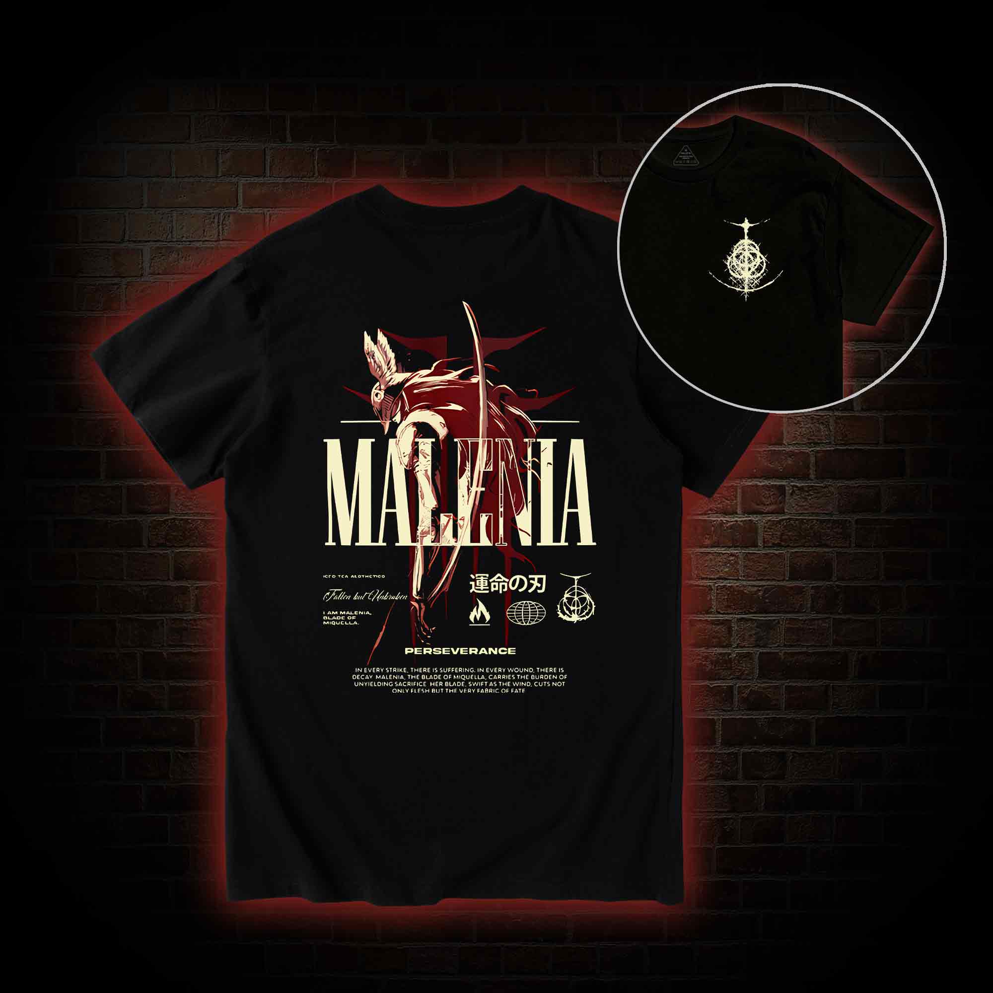 Cursed Goddess Back Print T-Shirt