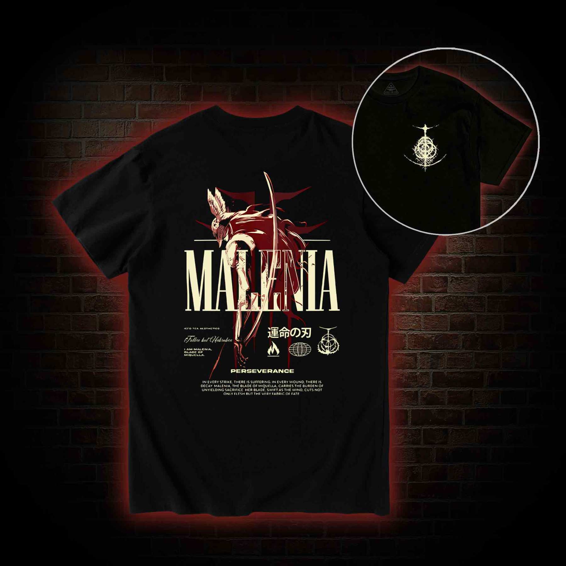 Cursed Goddess Back Print T-Shirt