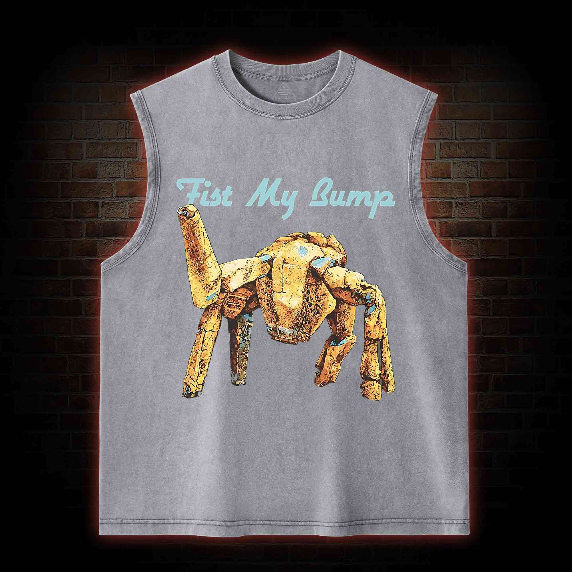 Fist My Bump Washed Tank Top