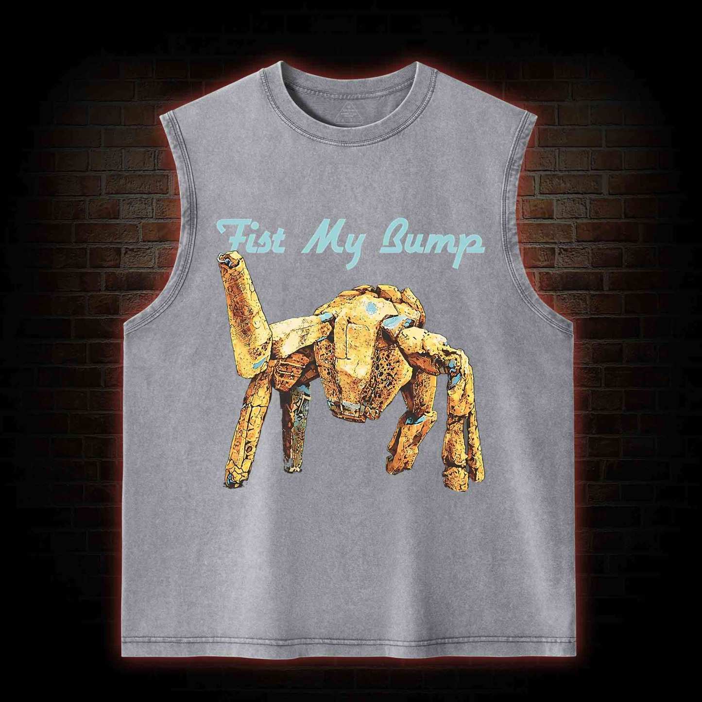 Fist My Bump Washed Tank Top
