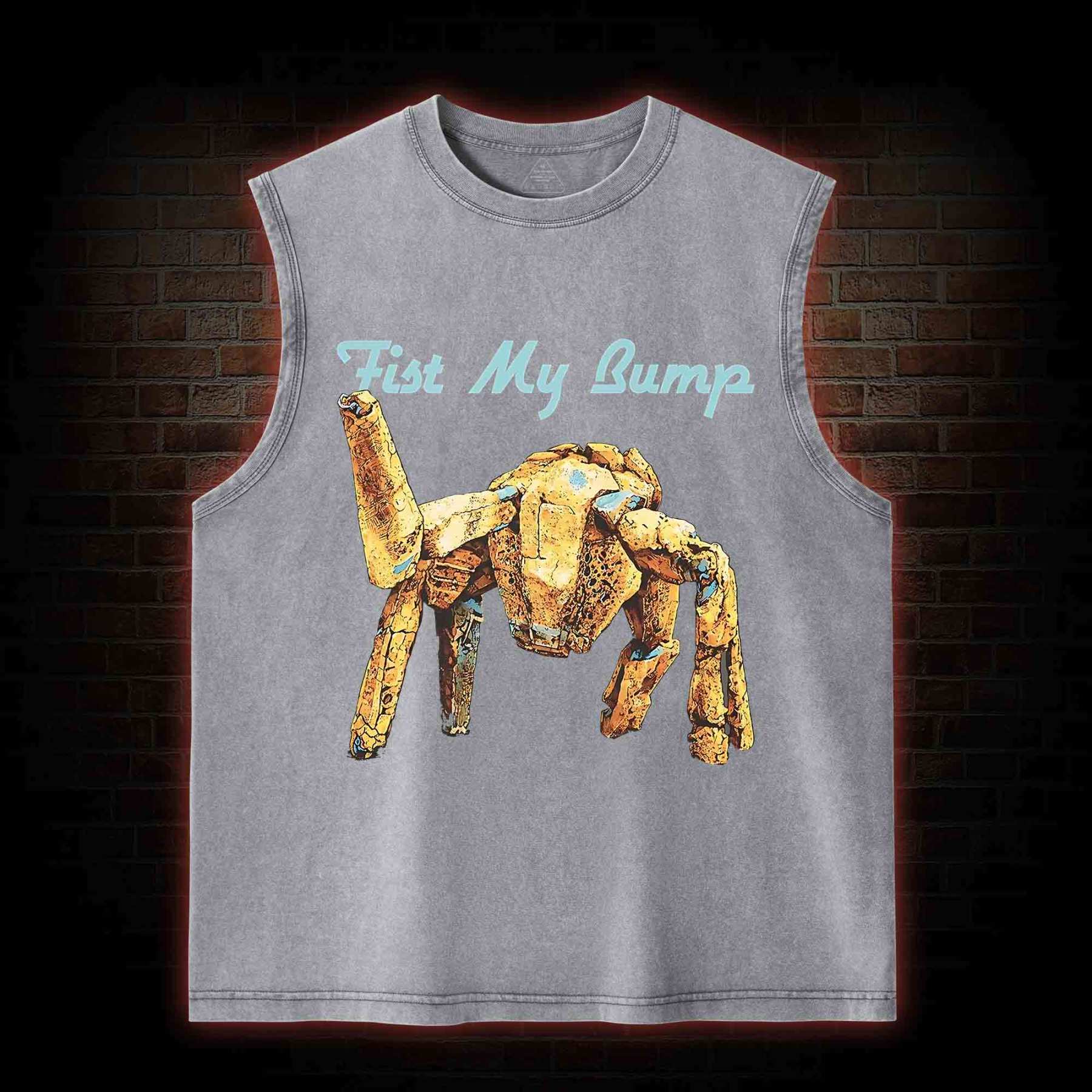 Fist My Bump Washed Tank Top