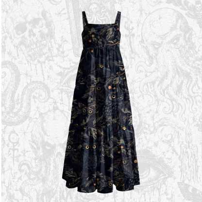 Fit In Wide Straps Maxi Dress