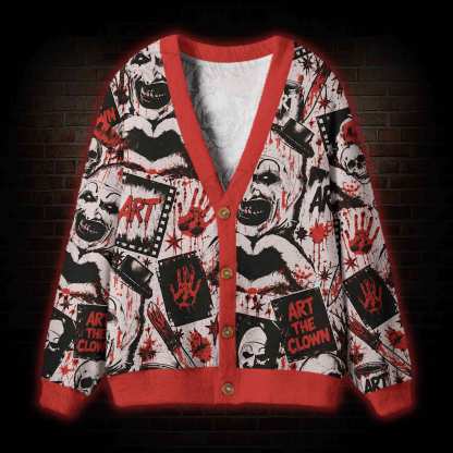 The Clown Retro Cardigan Sweater