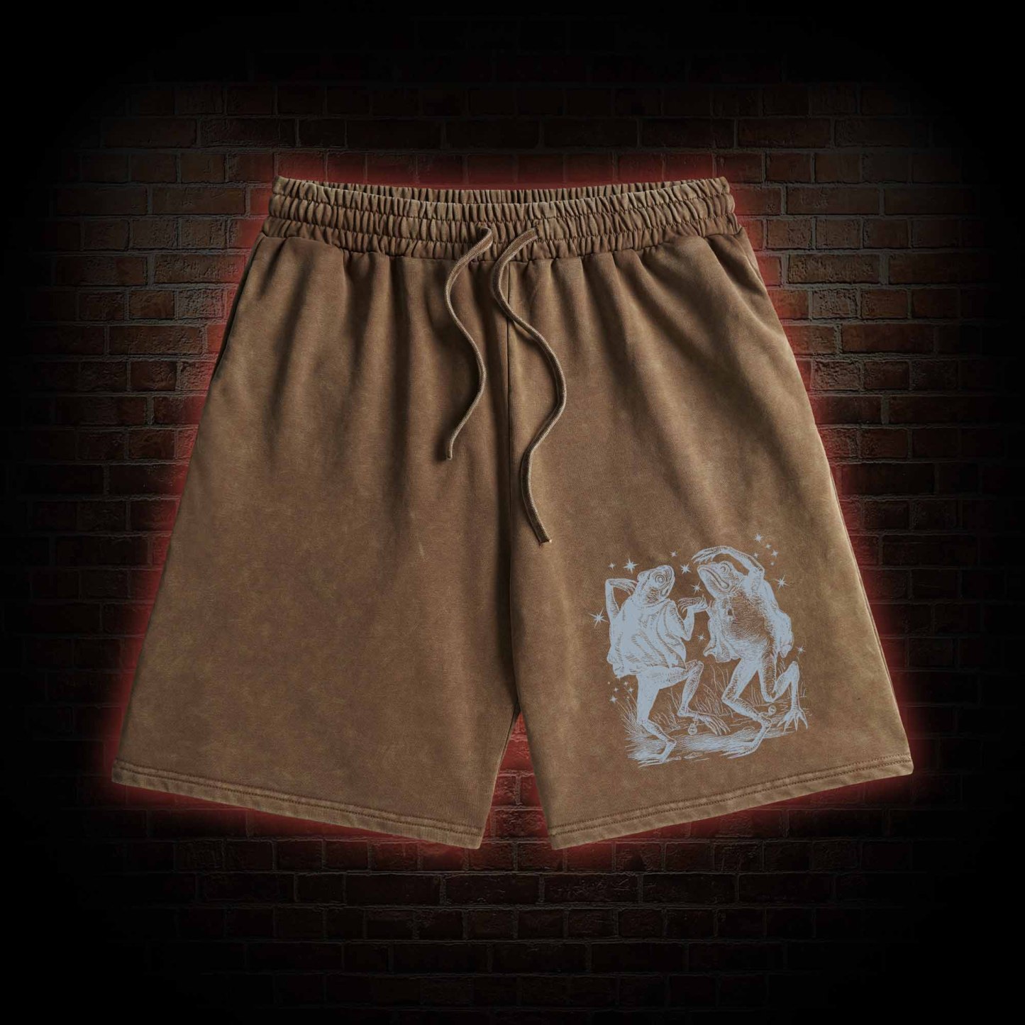 Dancing Frogs Washed Shorts
