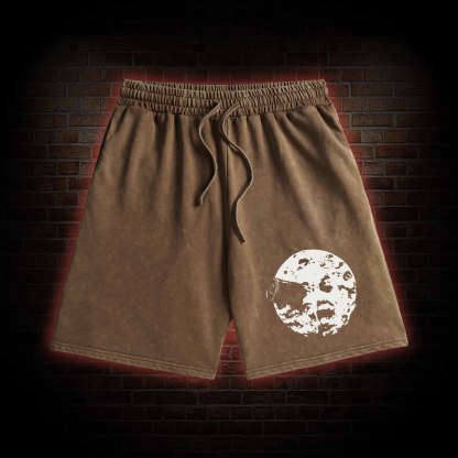 A Trip To The Moon 1902 Washed Shorts
