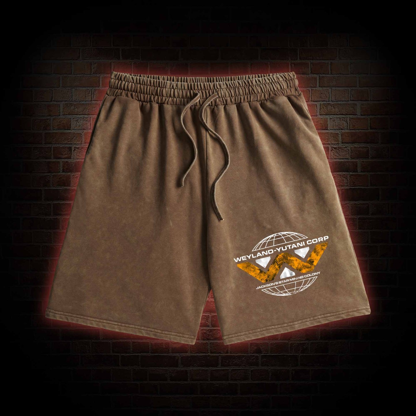Romulus Weyland Yutani Corp Washed Shorts