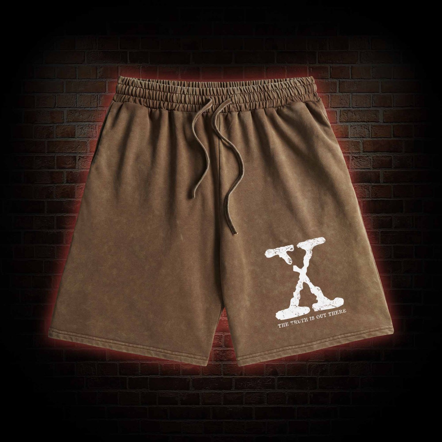 The True is Out There Retro Washed Shorts