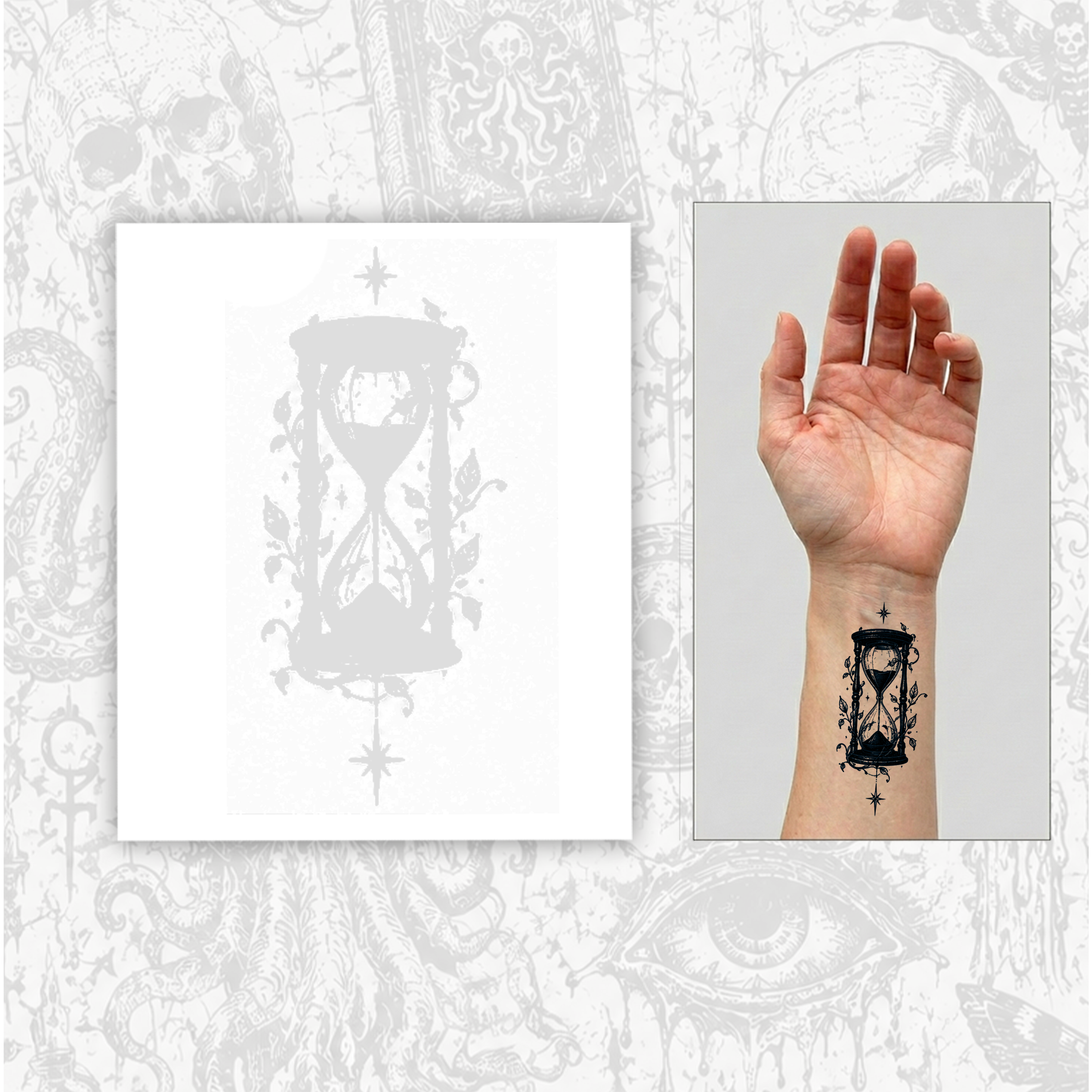 Time Bloom Temporary Tattoo