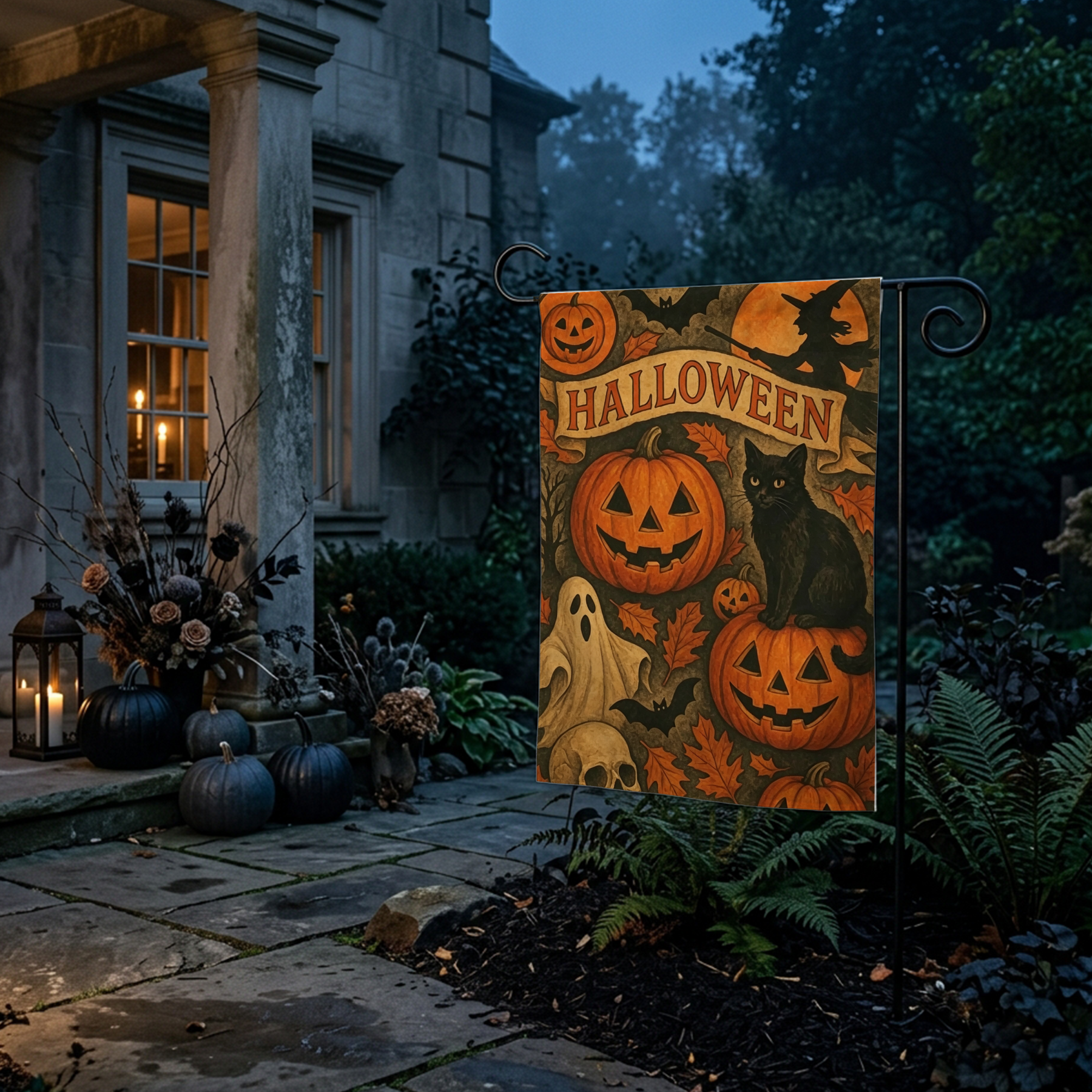 Pumpkinn Garden Flag