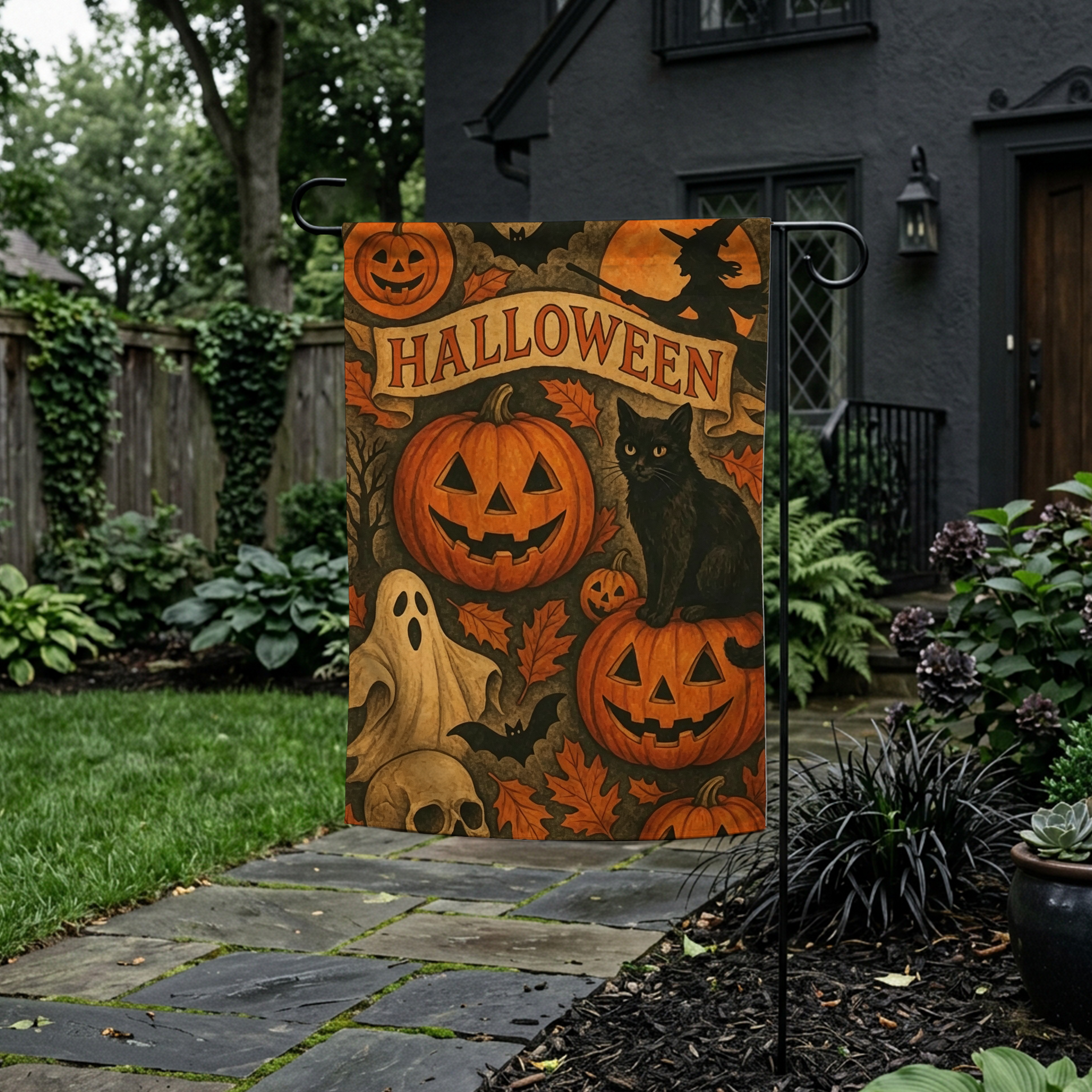 Pumpkinn Garden Flag