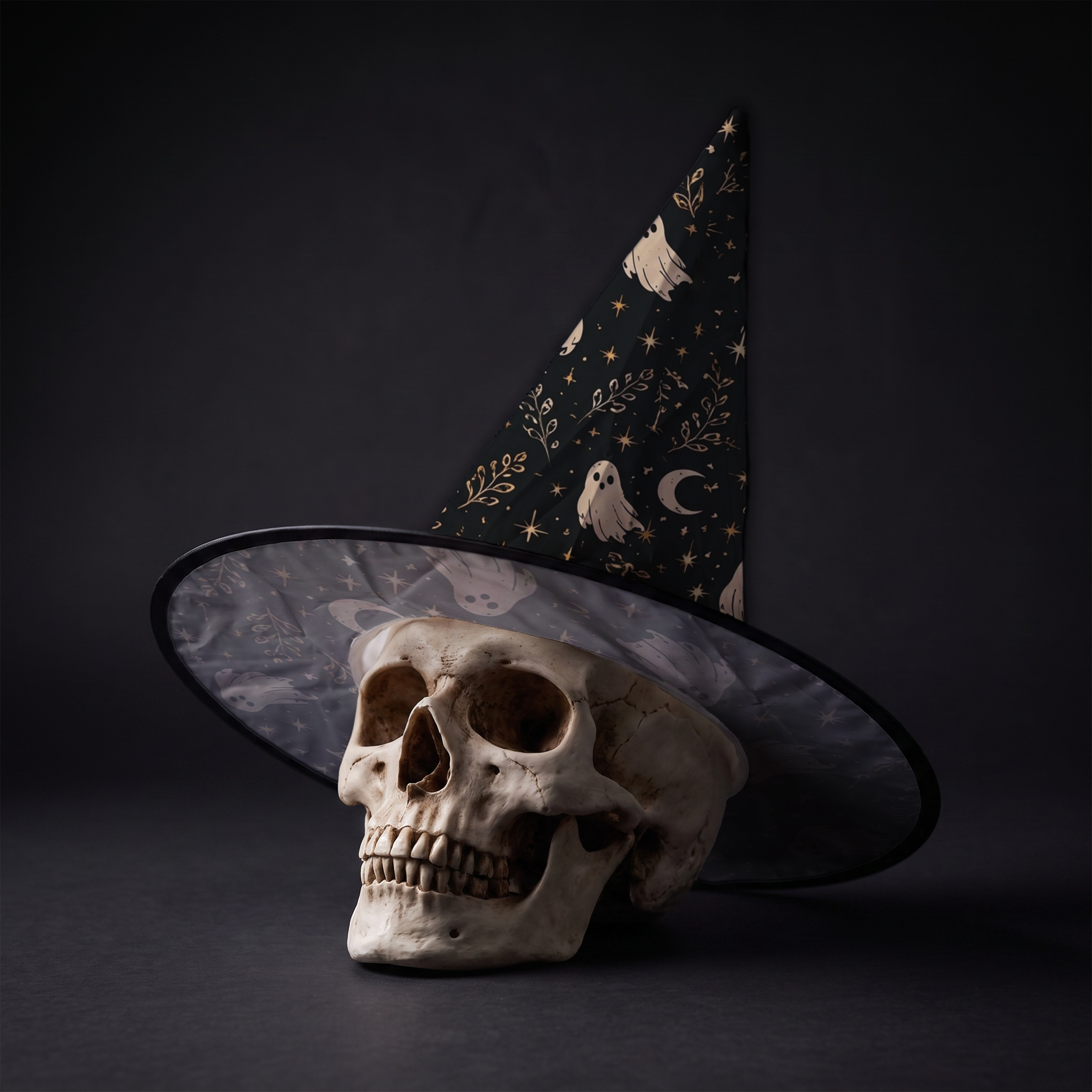 Ghost Halloween Witch Hat