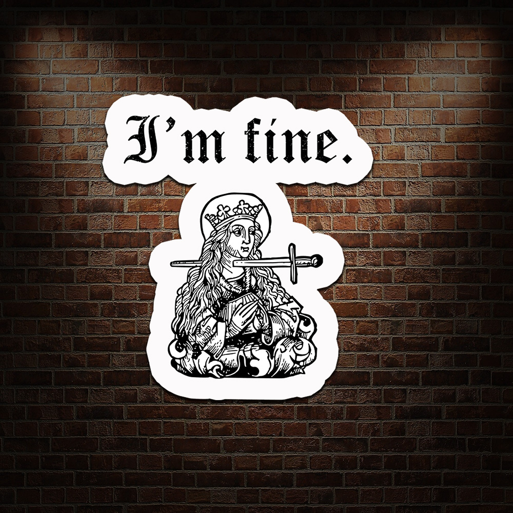 I'm Fine Refrigerator Magnet