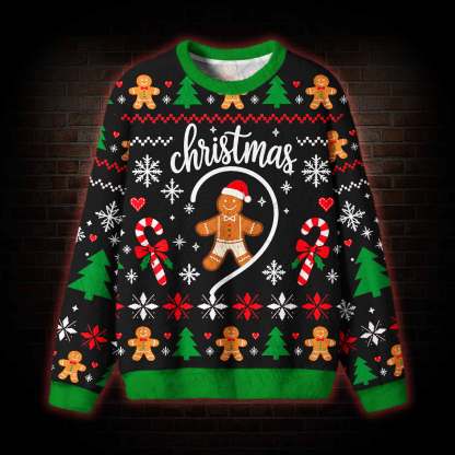 Gingerbread Man Merry Christmas Funny Matching Ugly Sweatshirts