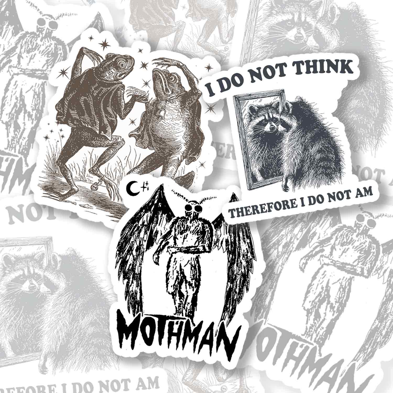 Pack of 3 Dark Creature Sticker