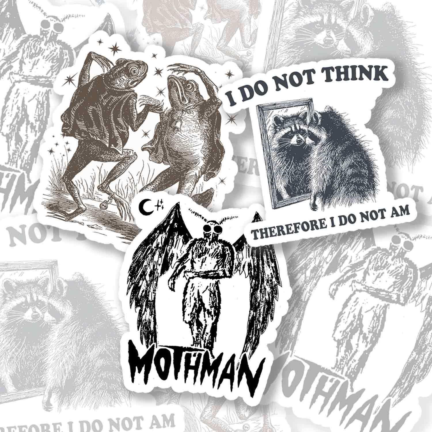 Pack of 3 Dark Creature Sticker