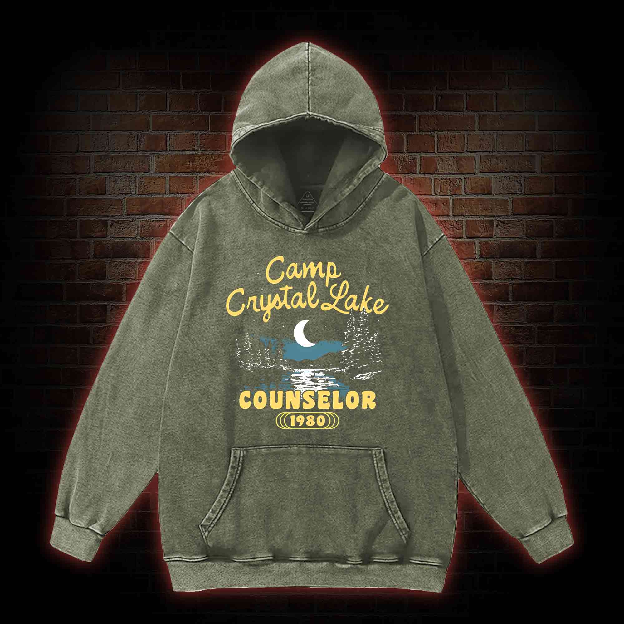 Camp Crystal Lake Counselor Washed Hoodie