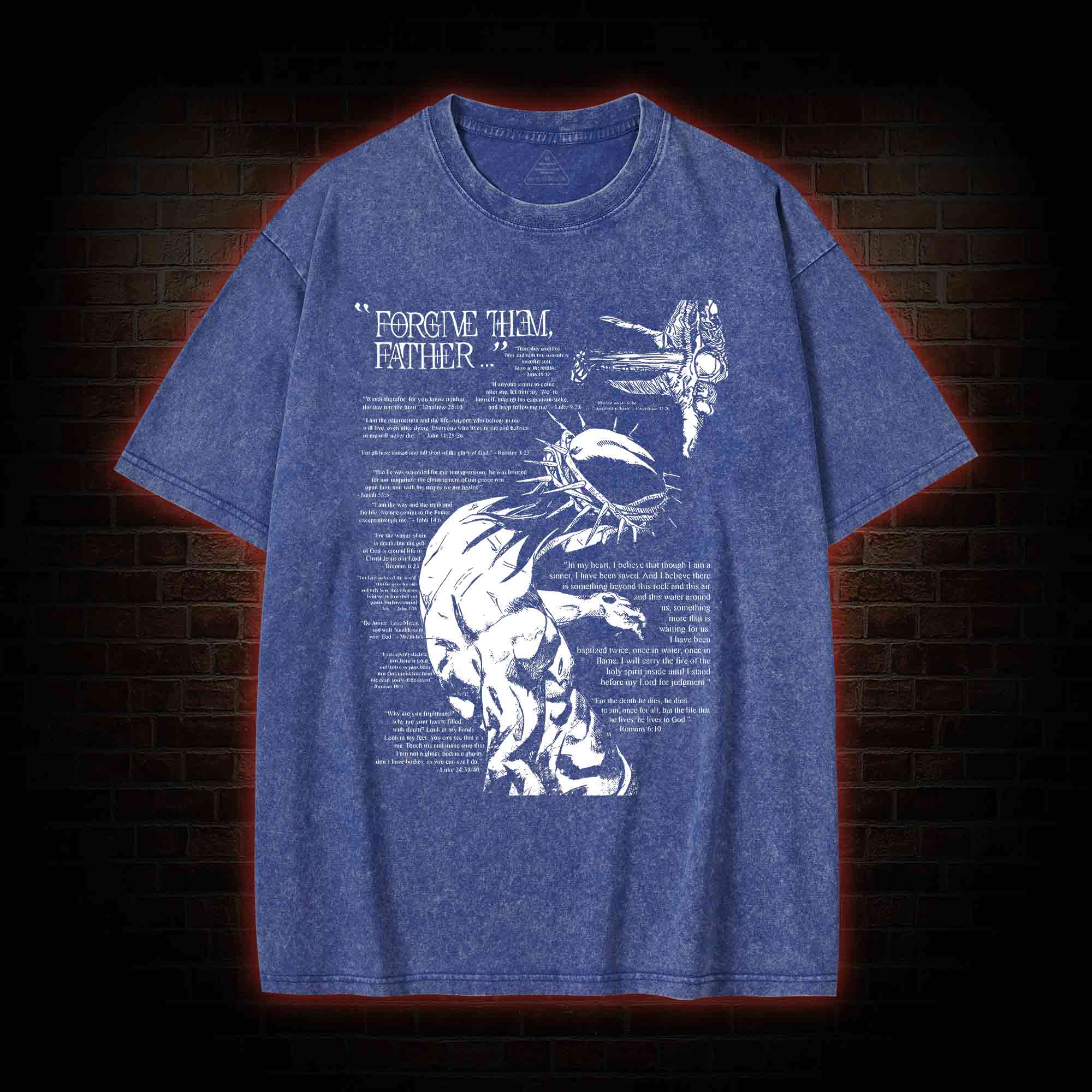 Forgive Them Father Washed T-shirt