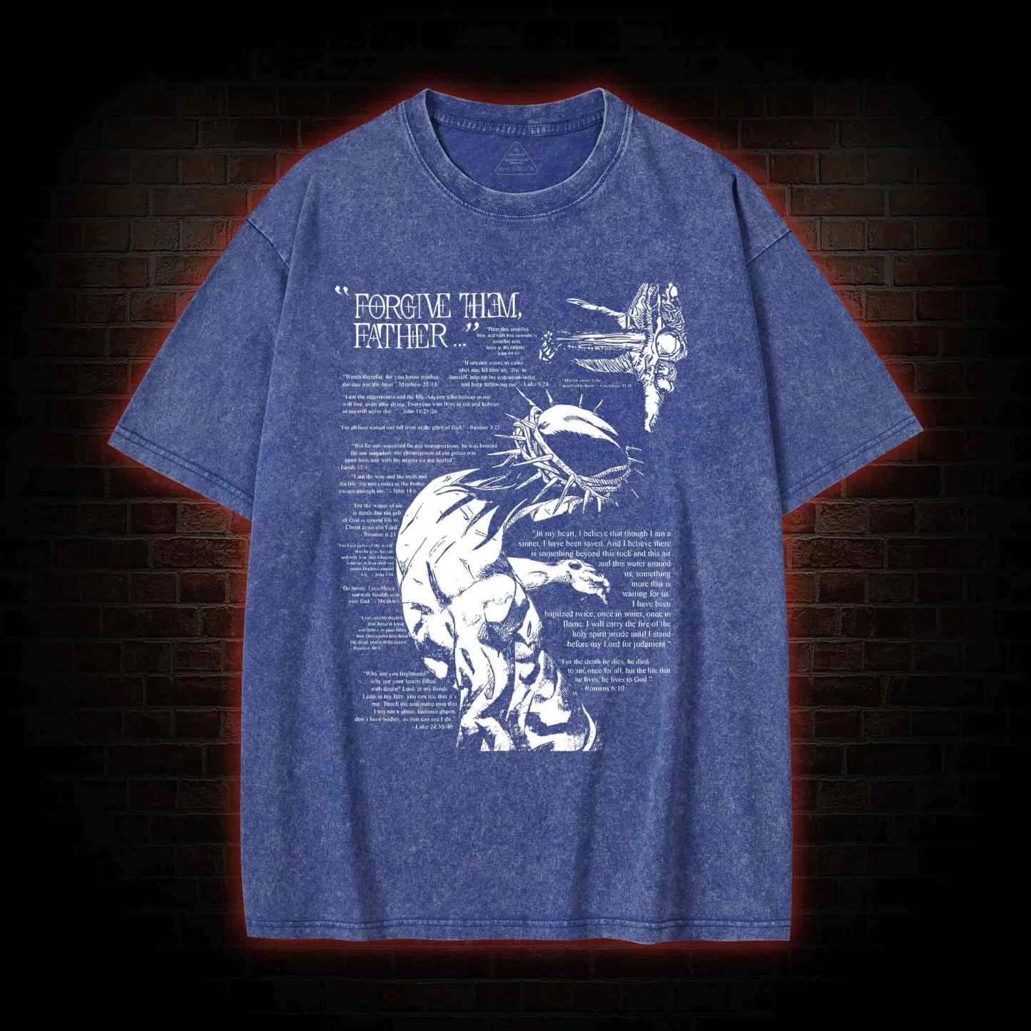 Forgive Them Father Washed T-shirt