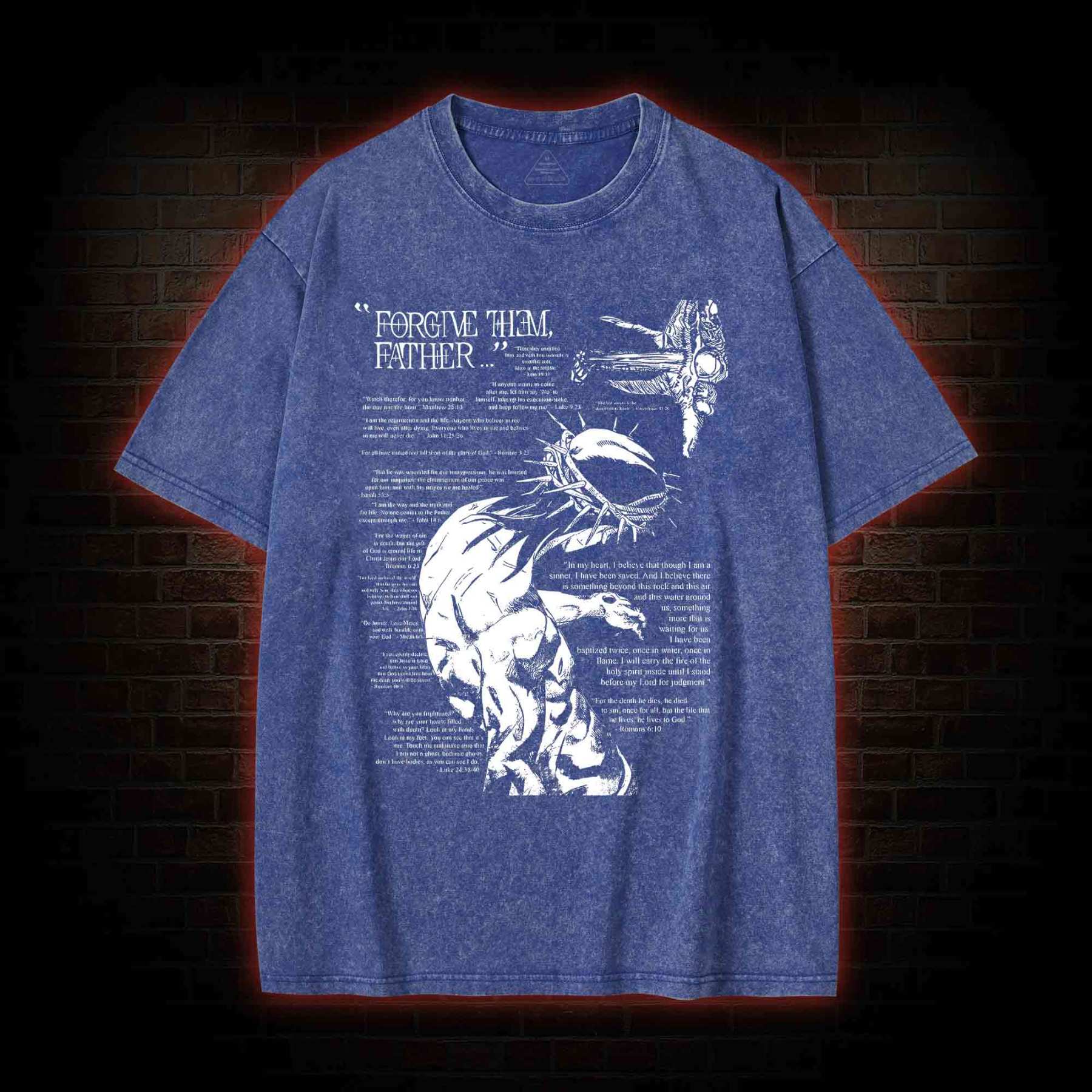 Forgive Them Father Washed T-shirt