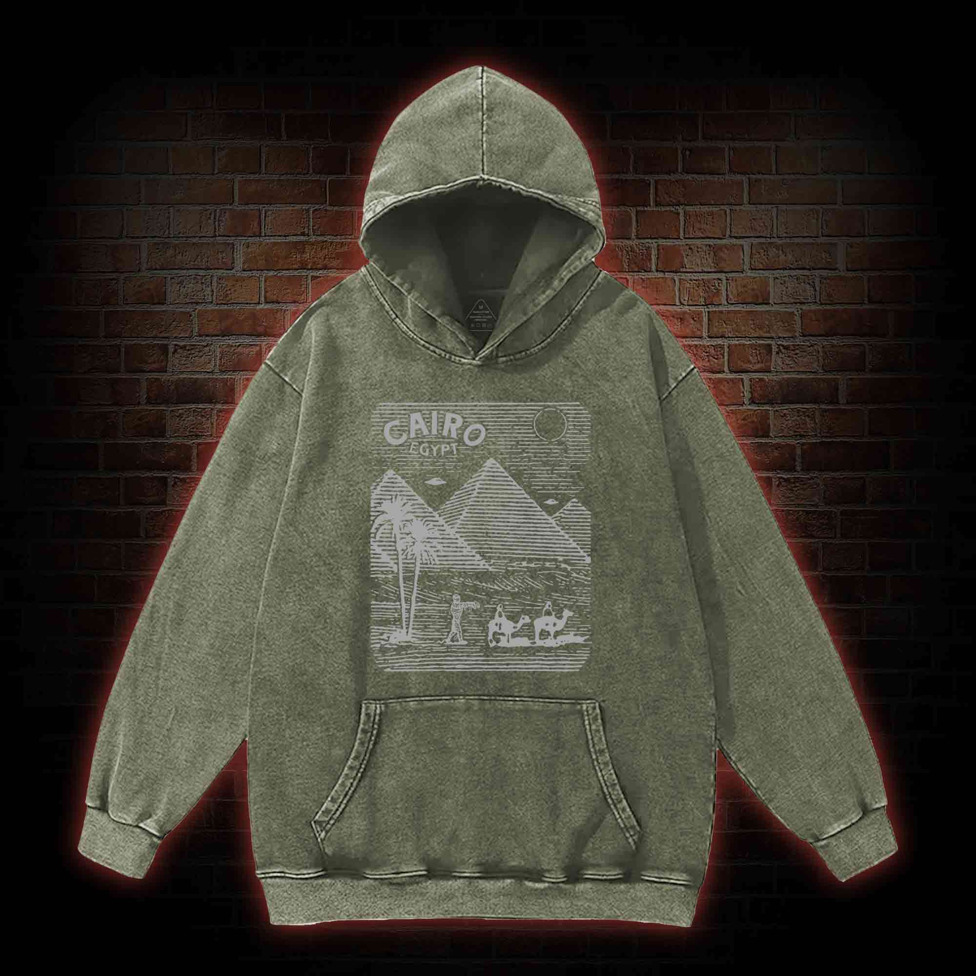Cairo Egypt Washed Hoodie