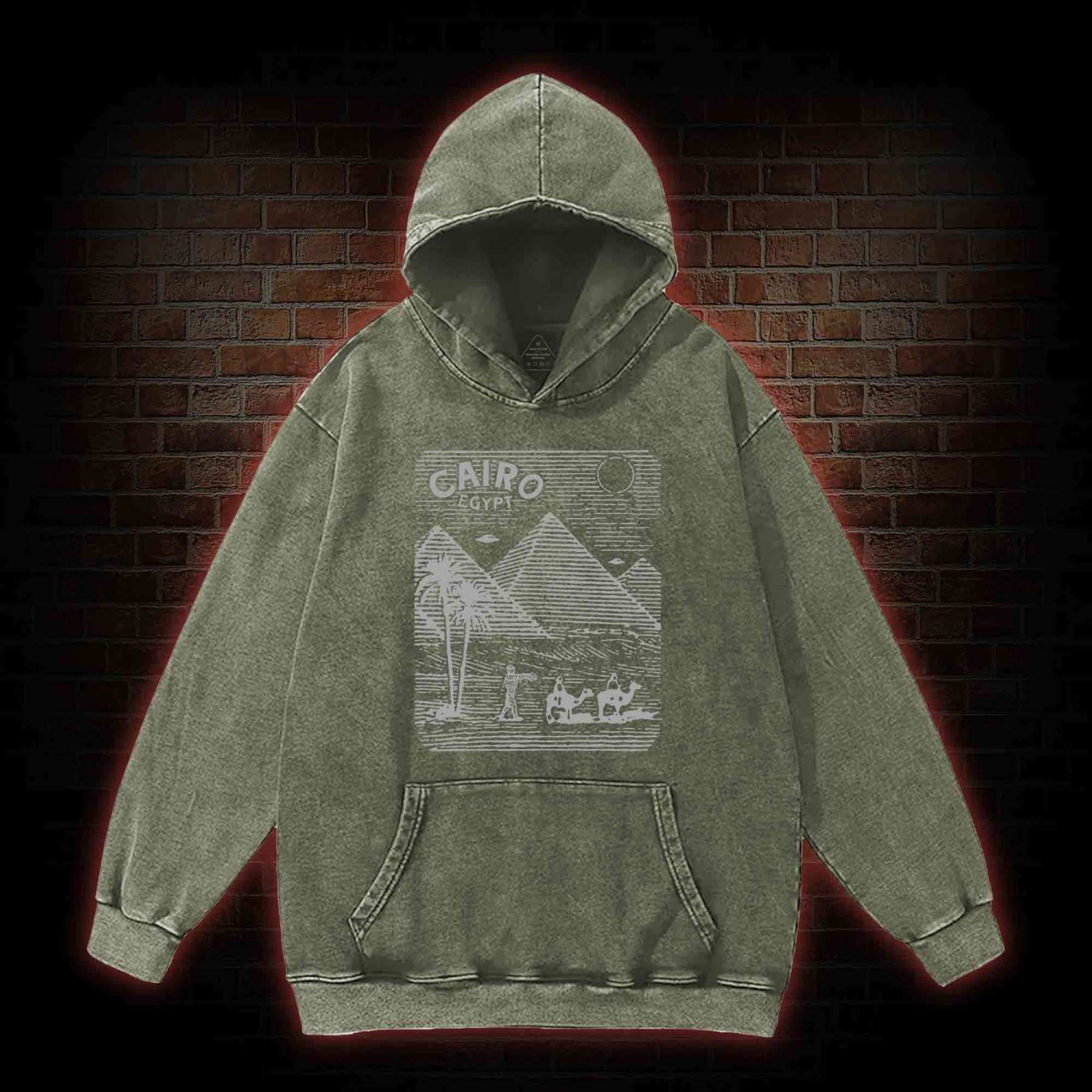 Cairo Egypt Washed Hoodie