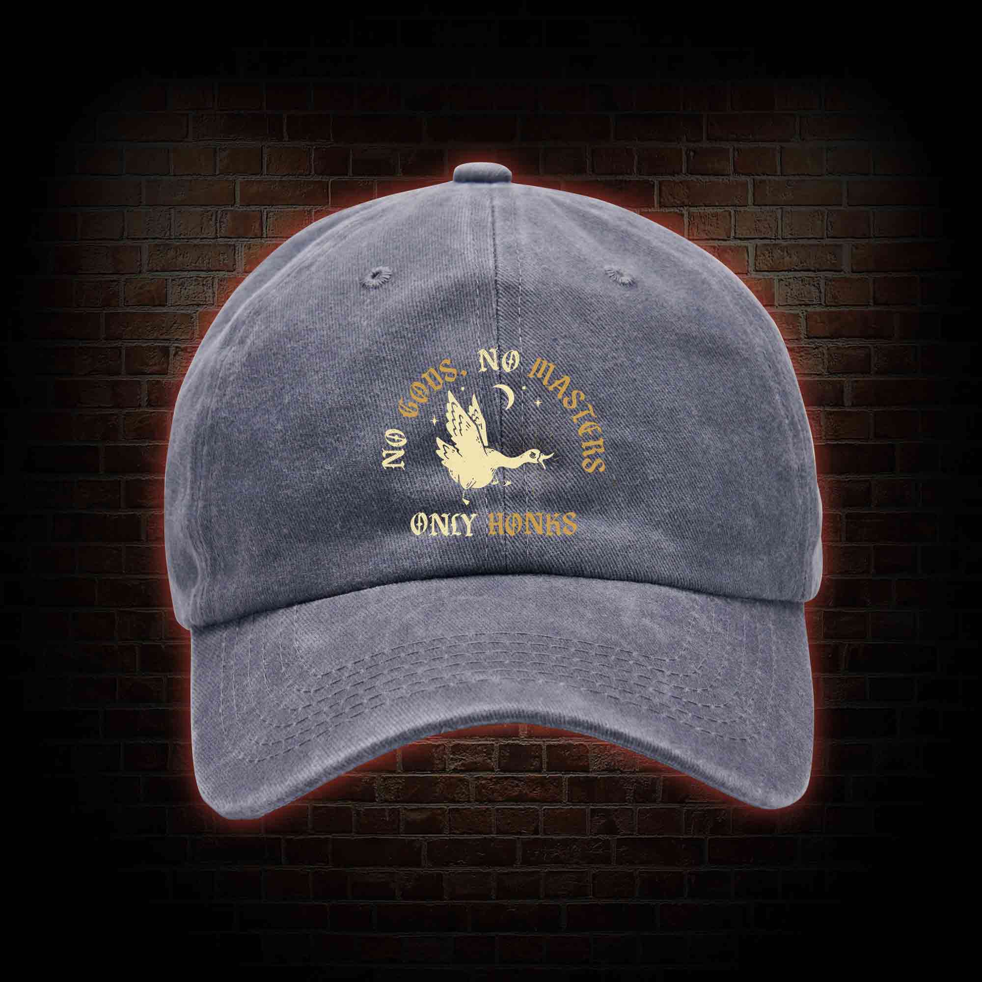 No Gods No Masters Washed Vintage Baseball Cap
